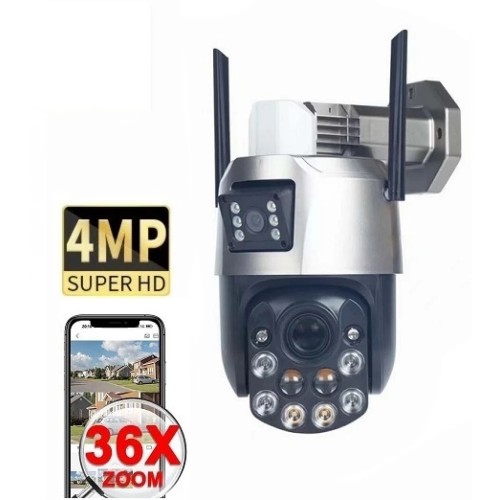 36x Zoom 4MP Wifi Çift Kamera Kablosuz Kamera ICS-9074