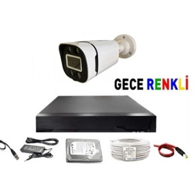 1 Kameralı 2mp Sony Lens Güvenlik Kamerası Seti ST-4001