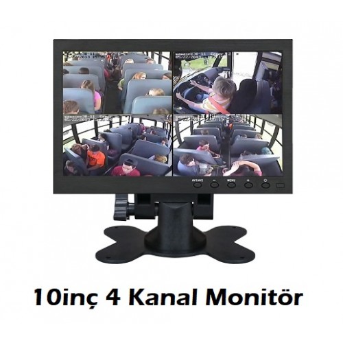 10 inc 4 Kanal Quad Monitor IWM-190