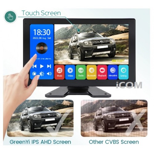 10 inç Dokunmatik 4 Kanal Kayıtlı Monitör IWC-2180