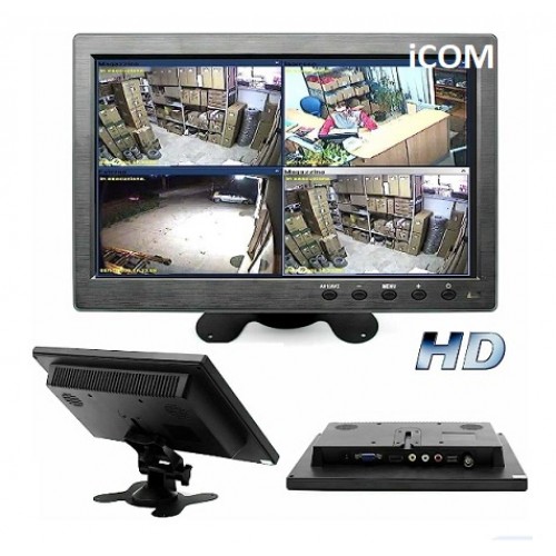 10 Inç Araç Monitörü Hdmı Vga Bnc Girişli