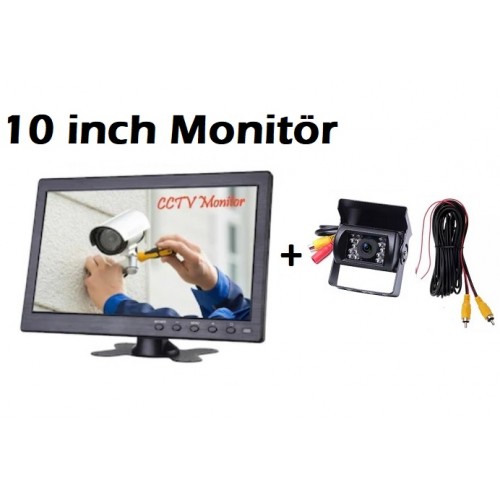 Traktör Biçerdöver İş Makinası 10 inç Monitör Kamera Seti IC-49