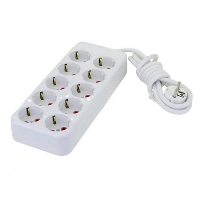 2 Metre 10'lu Grup Priz 3x2,5 Mm Topraklı