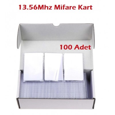 Mifare Kart 13,56 Mhz Rfid Kart Okuyucularla Uyumlu 100 Adet