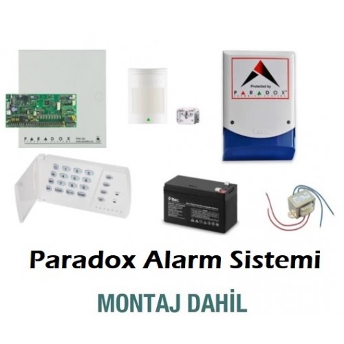 Paradox Kablolu Hırsız Alarm Seti Montaj Dahil