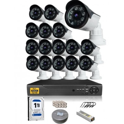 16 Kameralı Ahd Güvenlik Sistemi