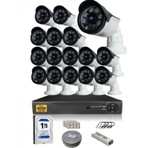 16 Kameralı Ahd Güvenlik Sistemi