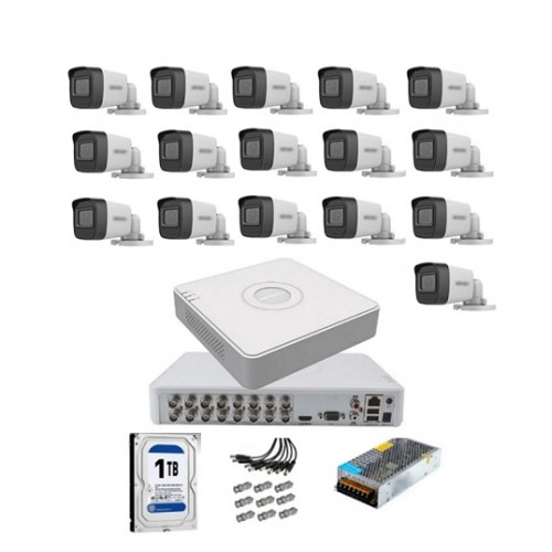 Hikvision 16 Kameralı Güvenlik Kamera Hazır Set 1tb icomg-016