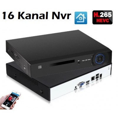 16 Kanal Nvr 5MP H265 İp Kamera Kayıt Cihazı N-716