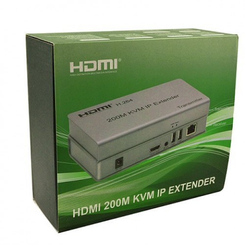 200 Metre Hdmı Kvm Ip Extender Cat5e/6/7 Uzatma - H.264 Destekli IC-200M