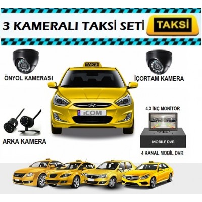 Herşey Dahil Kayıtlı Taksi Kamera Sistemi