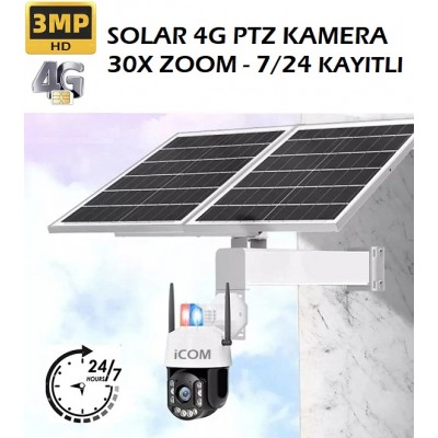 4g Sim Kartlı Solar Güneş Enerjisi Ile Çalışan Güvenlik Kamerası ICC-1020