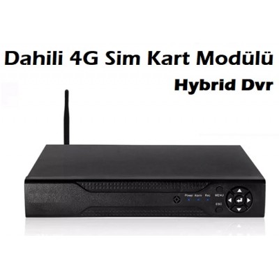 Dahili Sim Kart Modüllü 4 Kanal Ahd Hybrid Kayıt Cihazı BM-440