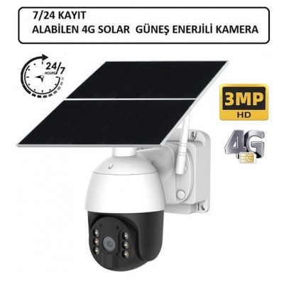 4g Sim Kartlı 7/24 Kayıtlı Solar Kamera ICC-2079