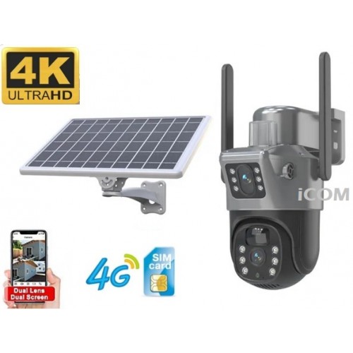 Çift Kameralı 4G Sim Kartlı Solar Kamera ICC-7081