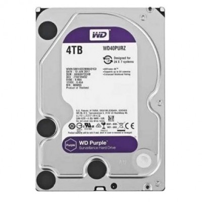 WD Purple 4 TB SATA3 HDD WD40PURX Harddisk 