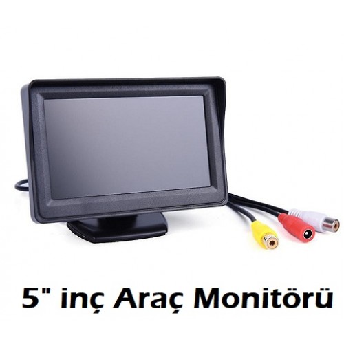 5 inç Lcd Araç Monitör Geri Vites Kamerası Uyumlu Tft-5