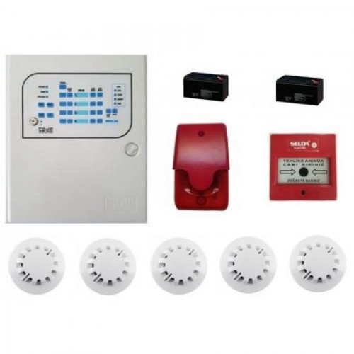 5 Li Yangın Alarmı Seti Komple Set