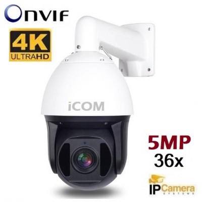5Mp IP Speed Dome 36x Zoom Onvif Güvenlik Kamerası
