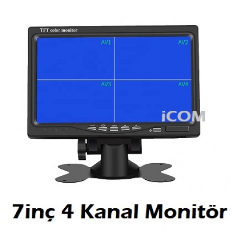 7 Inç Monitör 4 Kamera Girişli IWM-192