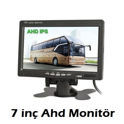 7 İnç Renkli AHD Led Araç İçi Monitör 