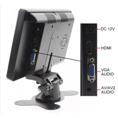 7 inç Hdmi Vga Av Monitör icomv-90
