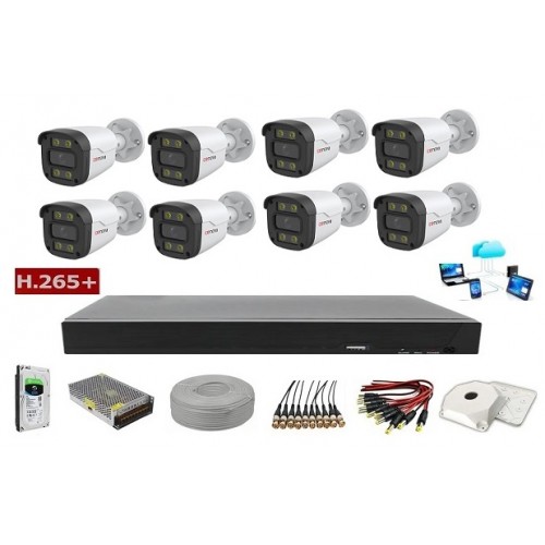 CN-08 8 Kameralı Cenova 2MP FullHD Set 