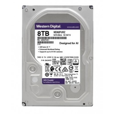 WD Purple 8TB 3.5" SATA III Güvenlik Hard Diski