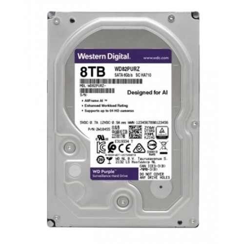 WD Purple 8TB 3.5" SATA III Güvenlik Hard Diski