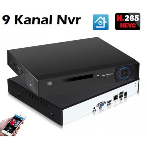 9 KANAL NVR 5MP H265 İp Kamera Kayıt Cihazı N-708 