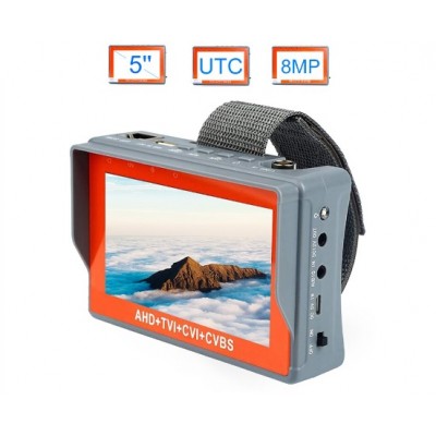 AHD TEST MONİTÖRÜ 8MP Kameralara Kadar Destekler 5" CCTV