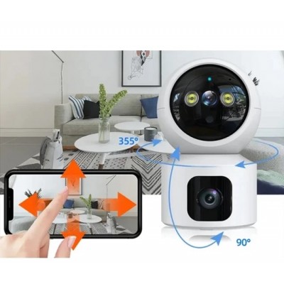 Çift Kameralı Fhd İç Mekan Ptz Wifi Smart Kamera ICM-8070