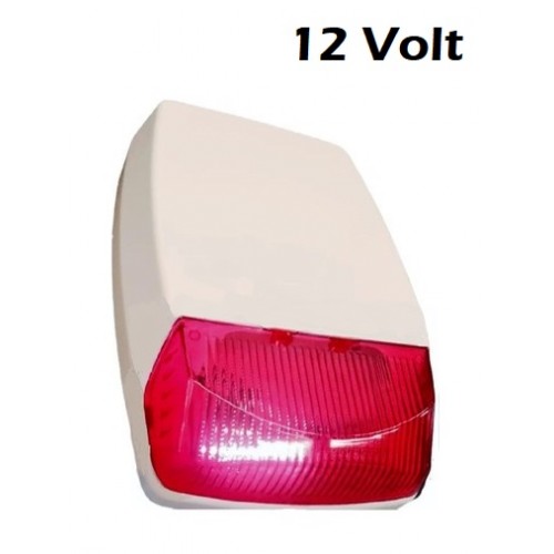 Beepcam Sahte Caydırıcı Ledli Siren 12V Kırmızı