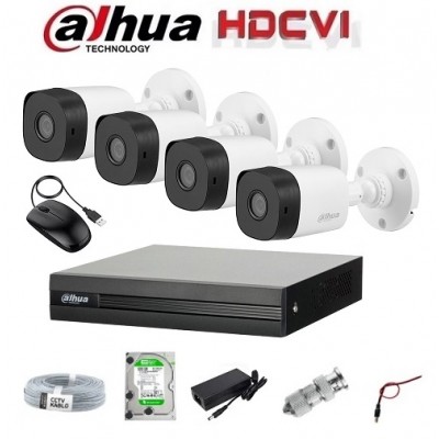 Dahua 2mp 4 Kameralı Dış Ortam Ahd Hd-Cvi Full Kamera Set