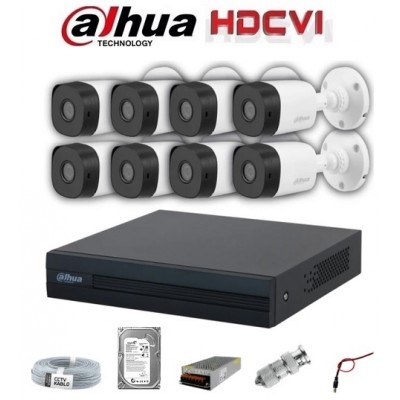 Dahua 2mp 8 Kameralı Dış Ortam Ahd Hd-Cvi Full Kamera Seti