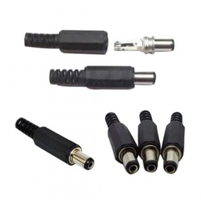 5 Adet 2.1Mm Dc Power Jack Erkek Adaptör Soketi Fiş Konnektör İcomg-24