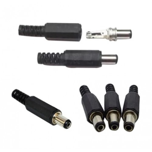 5 Adet 2.1Mm Dc Power Jack Erkek Adaptör Soketi Fiş Konnektör İcomg-24