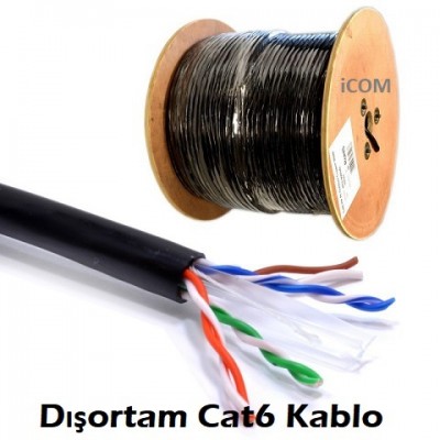 Dış ortam CAT6 Kablo UTP Outdoor Kablo 300 Metre  ICT-60