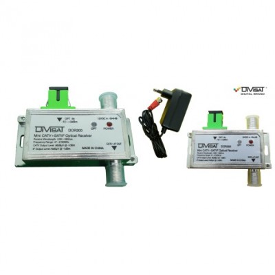 Divisat DOR-200 - Fiber Optik receiver - CATV - SAT AGC 47-2150MHz