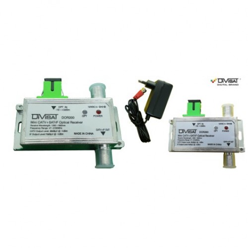 Divisat DOR-200 - Fiber Optik receiver - CATV - SAT AGC 47-2150MHz
