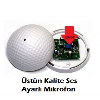 Ayarlı Cctv Dome Güvenlik Kamera Mikrofon Ses Kiti Kartı ICM-21540