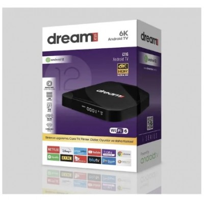 Dreamstar i2 6k Ultra Hd ANDROID12 Androıd Tv Box