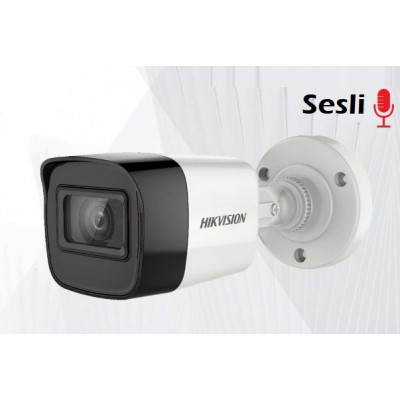 Hikvision DS-2CE16D0T-ITPFS 2mp 2.8mm Lens Dahili Sesli TVI Kamera