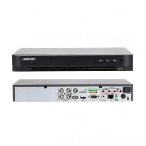 Hikvision DS-7204HUHI-K1 4 Kanal 5 MP 1U h265 DVR Kayıt Cihazı