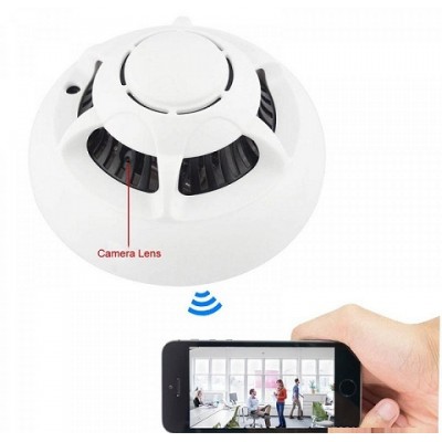 Duman Dedektörü WiFi Kamera Cep Telefondan Uzaktan izlemeli Hd MC-300