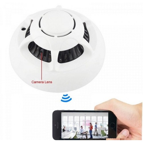 Duman Dedektörü WiFi Kamera Cep Telefondan Uzaktan izlemeli Hd MC-300