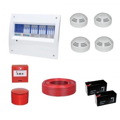 Eleks 4 Bölgeli Konvensiyonel Yangın Alarm Seti EK-4