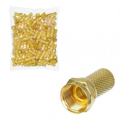 RG6 F Konnektör Gold 100 Adet