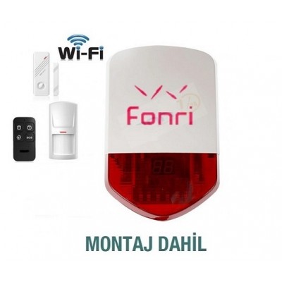 Fonri Wifi Alarm Seti Kurulum dahil