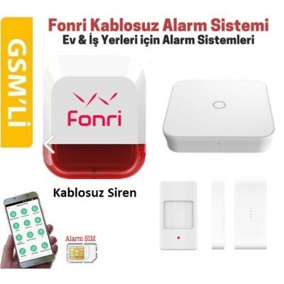 FONRI 2G Kablosuz Alarm Seti Kablosuz Hırsız Alarm Sistemi